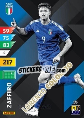 Figurina Lorenzo Colombo - Azzurri 2024. Adrenalyn XL
 n. 76 - Panini