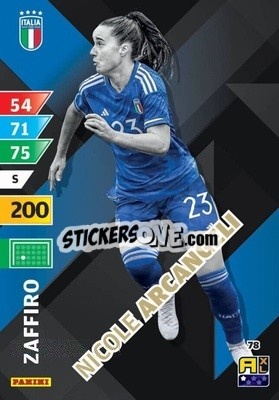Cromo Nicole Arcangeli - Azzurri 2024. Adrenalyn XL
 n. 78 - Panini
