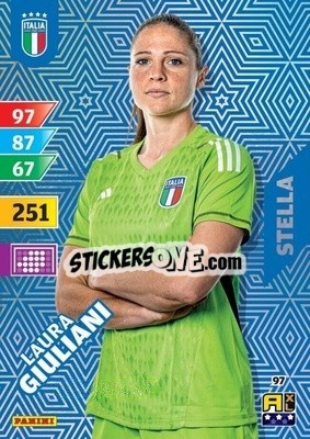 Sticker Laura Giuliani - Azzurri 2024. Adrenalyn XL
 n. 97 - Panini