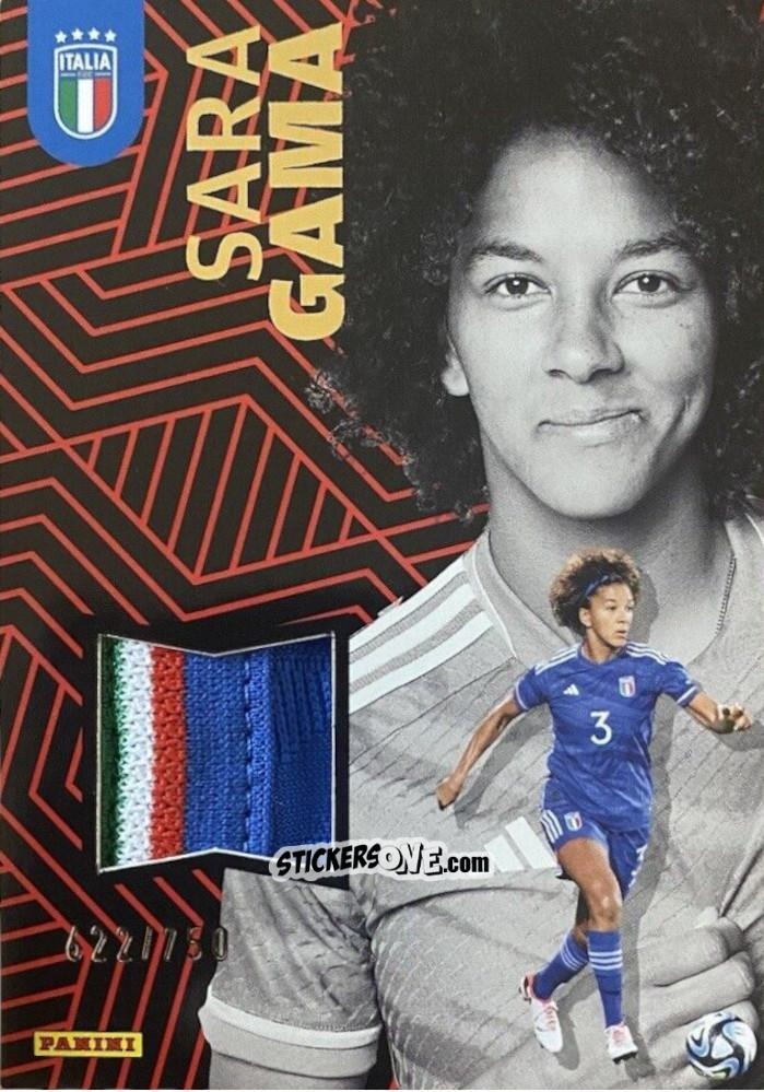Cromo Sara Gama - Azzurri 2024. Adrenalyn XL
 n. EXS3 - Panini