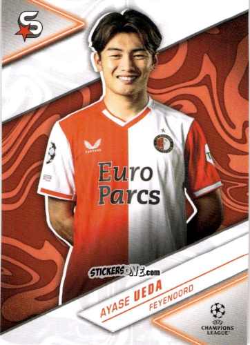 Sticker Ayase Ueda - UEFA Club Competitions Superstars 2023-2024
 n. 77 - Topps