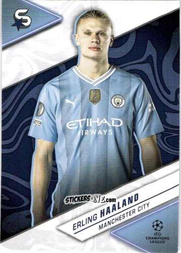 Cromo Erling Haaland - UEFA Club Competitions Superstars 2023-2024
 n. 87 - Topps