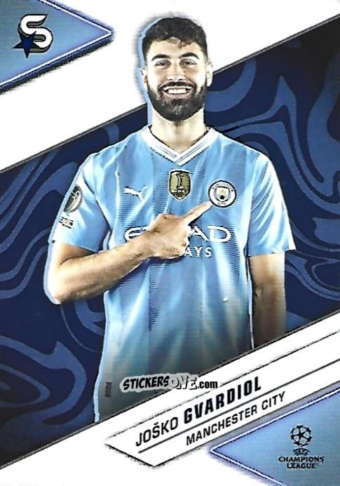 Sticker Joško Gvardiol - UEFA Club Competitions Superstars 2023-2024
 n. 90 - Topps