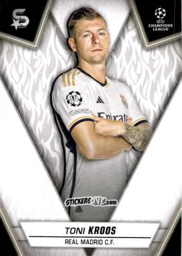 Sticker Toni Kroos - UEFA Club Competitions Superstars 2023-2024
 n. 139 - Topps