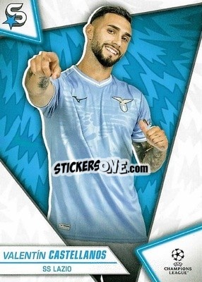 Sticker Valentín Castellanos - UEFA Club Competitions Superstars 2023-2024
 n. 155 - Topps
