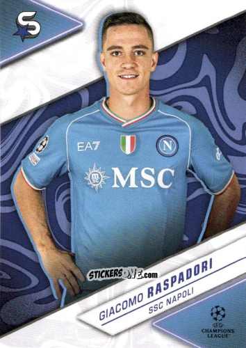 Sticker Giacomo Raspadori - UEFA Club Competitions Superstars 2023-2024
 n. 162 - Topps