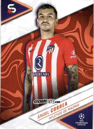 Sticker Ángel Correa - UEFA Club Competitions Superstars 2023-2024
 n. 168 - Topps