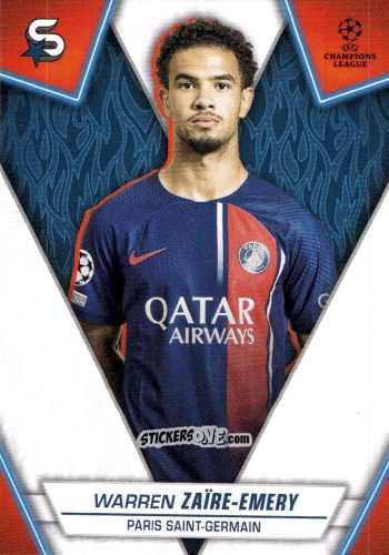 Sticker Warren Zaïre-Emery - UEFA Club Competitions Superstars 2023-2024
 n. 183 - Topps