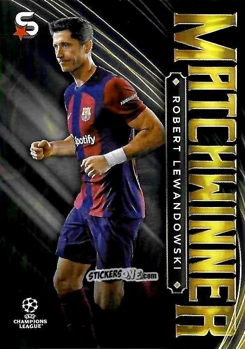 Sticker Robert Lewandowski - UEFA Club Competitions Superstars 2023-2024
 n. MW-17 - Topps