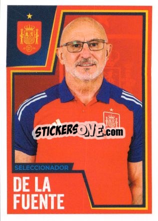 Sticker Luis De La Fuente - Carrefour ¡Vamos Selección!
 n. 5 - Panini