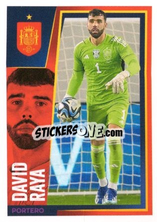 Sticker David Raya - Carrefour ¡Vamos Selección!
 n. 8 - Panini
