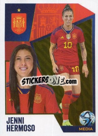 Sticker Jenni Hermoso - Carrefour ¡Vamos Selección!
 n. 56 - Panini