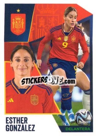 Sticker Esther Gonzalez - Carrefour ¡Vamos Selección!
 n. 61 - Panini