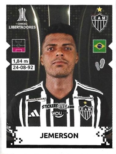 Figurina Jemerson - Conmebol Copa Libertadores 2024 n. 148 - Panini
