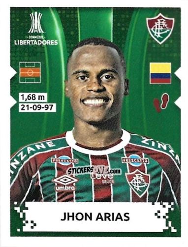 Figurina John Arias - Conmebol Copa Libertadores 2024 n. 169 - Panini