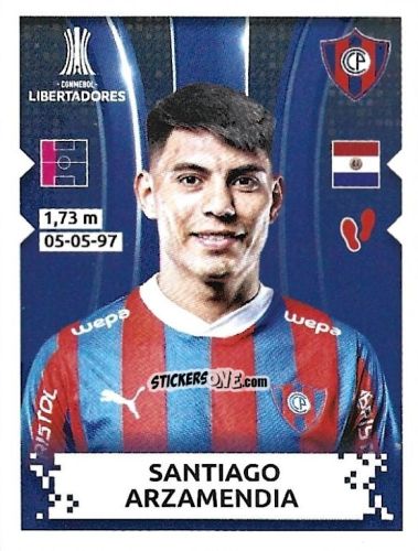 Cromo Santiago Arzamendia - Conmebol Copa Libertadores 2024 n. 183 - Panini