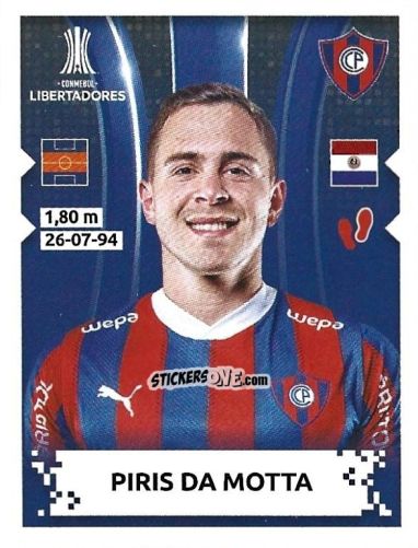 Cromo Piris Da Motta - Conmebol Copa Libertadores 2024 n. 186 - Panini