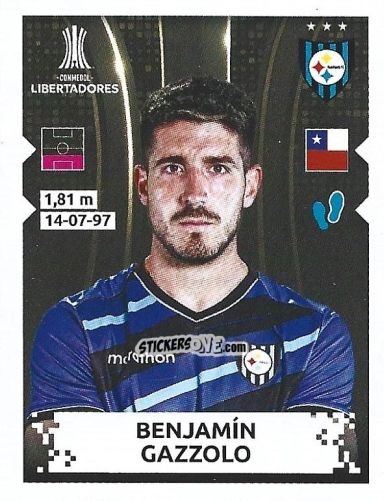Figurina Benjamin Gazzolo - Conmebol Copa Libertadores 2024 n. 437 - Panini