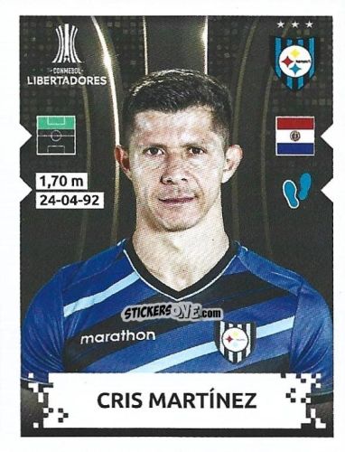 Figurina Cris Martinez - Conmebol Copa Libertadores 2024 n. 444 - Panini