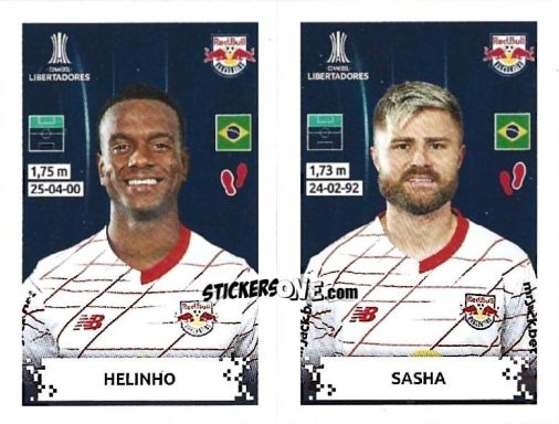 Figurina Helinho / Sasha - Conmebol Copa Libertadores 2024 n. 455 - Panini