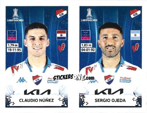 Figurina Claudio Nuñez / Sergio Ojeda - Conmebol Copa Libertadores 2024 n. 467 - Panini