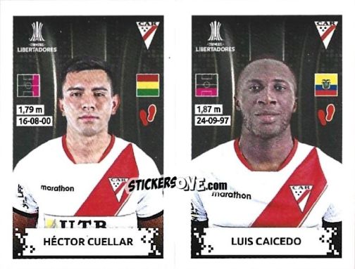 Figurina Hector Cuellar / Luis Caicedo - Conmebol Copa Libertadores 2024 n. 483 - Panini