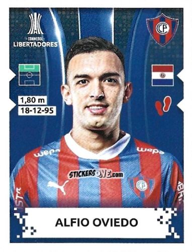 Cromo Alfio Oviedo - Conmebol Copa Libertadores 2024 n. 189 - Panini