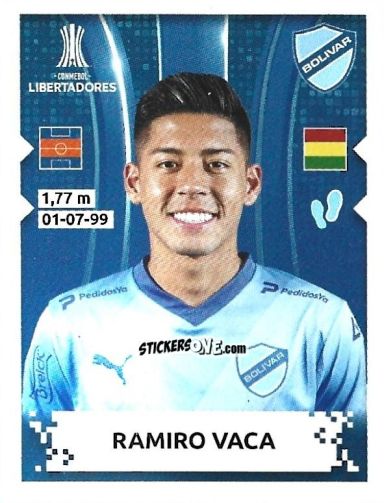 Cromo Ramiro Vaca - Conmebol Copa Libertadores 2024 n. 204 - Panini