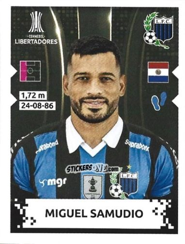 Sticker Miguel Samudio - Conmebol Copa Libertadores 2024 n. 392 - Panini
