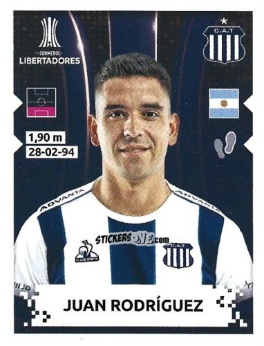 Figurina Juan Rodriguez - Conmebol Copa Libertadores 2024 n. 404 - Panini