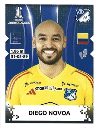 Cromo Diego Novoa - Conmebol Copa Libertadores 2024 n. 323 - Panini