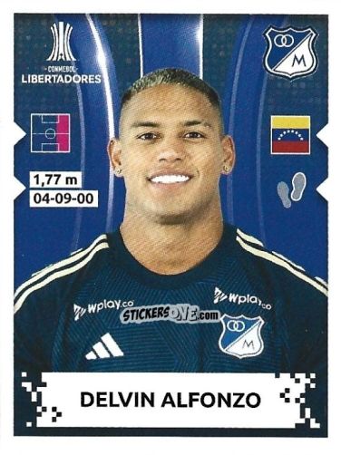 Cromo Delvin Alfonzo - Conmebol Copa Libertadores 2024 n. 324 - Panini