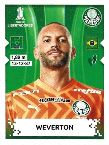 Figurina Weverton - Conmebol Copa Libertadores 2024 n. 50 - Panini
