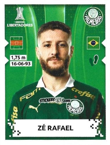 Figurina Ze Rafael - Conmebol Copa Libertadores 2024 n. 61 - Panini