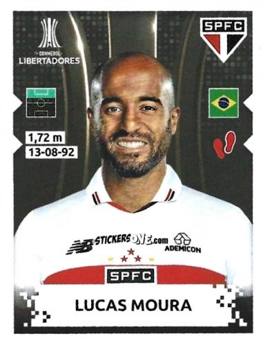 Cromo Lucas Moura - Conmebol Copa Libertadores 2024 n. 95 - Panini