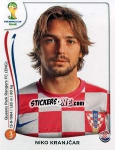 Figurina Niko Kranjcar - Coppa del Mondo FIFA Brasile 2014 n. 61 - Panini