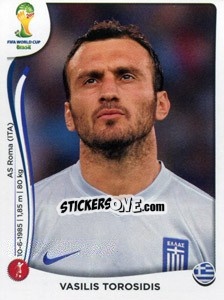Figurina Vasilis Torosidis - Coppa del Mondo FIFA Brasile 2014 n. 206 - Panini