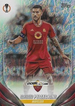 Figurina Lorenzo Pellegrini - UEFA Club Competitions 2023-2024. Jade Edition
 n. 86 - Topps