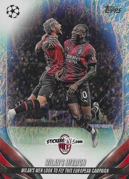 Sticker Milans Mission - UEFA Club Competitions 2023-2024. Jade Edition
 n. 123 - Topps