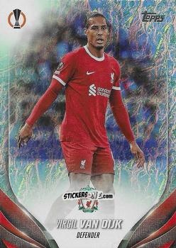 Figurina Virgil van Dijk - UEFA Club Competitions 2023-2024. Jade Edition
 n. 132 - Topps