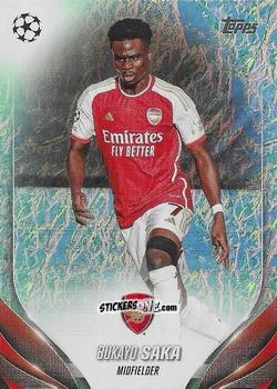 Figurina Bukayo Saka - UEFA Club Competitions 2023-2024. Jade Edition
 n. 148 - Topps
