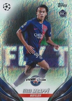 Figurina Ethan Mbappé - UEFA Club Competitions 2023-2024. Jade Edition
 n. 181 - Topps