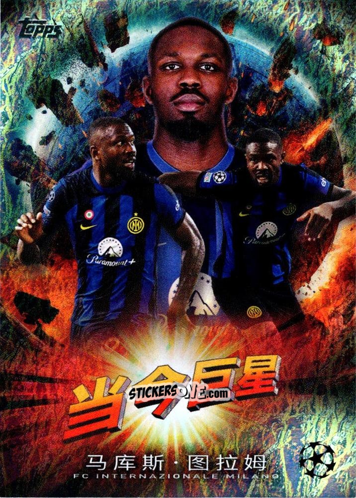 Figurina Marcus Thuram - UEFA Club Competitions 2023-2024. Jade Edition
 n. NS-9 - Topps