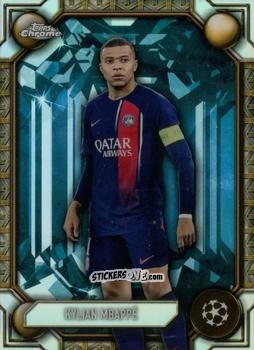 Sticker Kylian Mbappé - UEFA Club Competitions 2023-2024. Jade Edition
 n. JE-2 - Topps