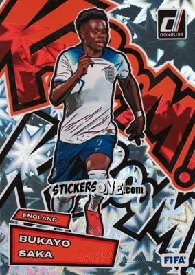 Figurina Bukayo Saka - Donruss Soccer 2023-2024
 n. KB4 - Panini