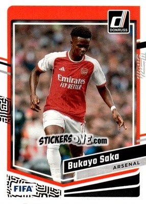 Figurina Bukayo Saka - Donruss Soccer 2023-2024
 n. 72 - Panini
