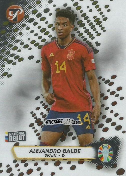 Sticker Alejandro Balde - Pristine Road to UEFA EURO 2024
 n. 166 - Topps