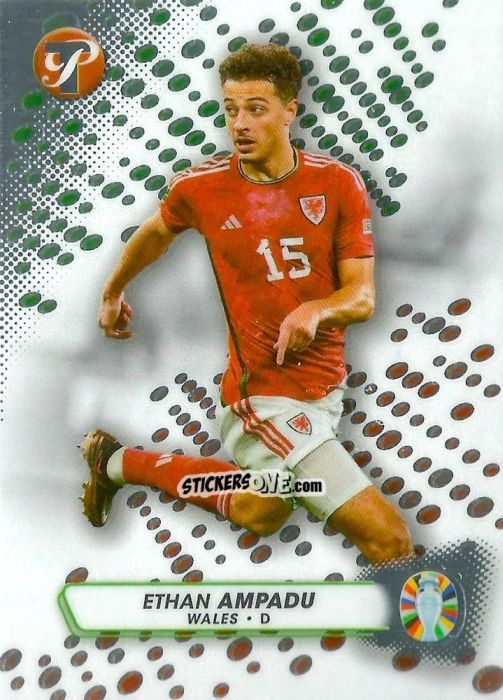 Figurina Ethan Ampadu - Pristine Road to UEFA EURO 2024
 n. 195 - Topps