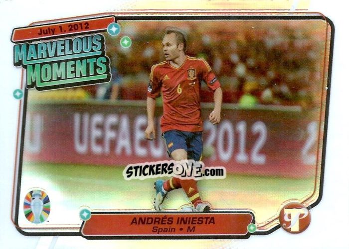 Cromo Andres Iniesta - Pristine Road to UEFA EURO 2024
 n. MM-AI - Topps