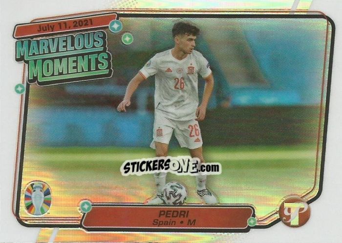Sticker Pedri - Pristine Road to UEFA EURO 2024
 n. MM-PE - Topps
